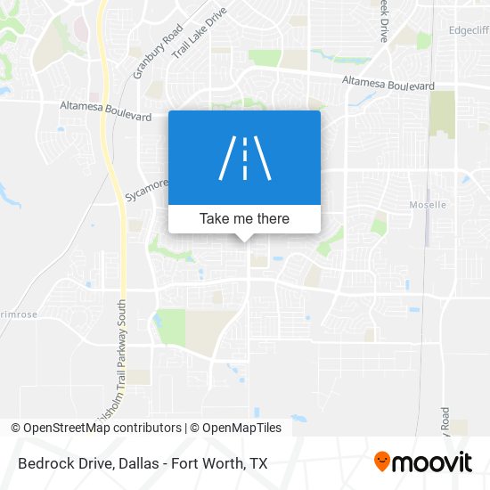 Bedrock Drive map
