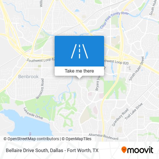 Bellaire Drive South map