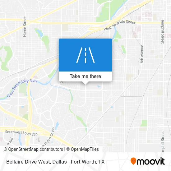 Bellaire Drive West map