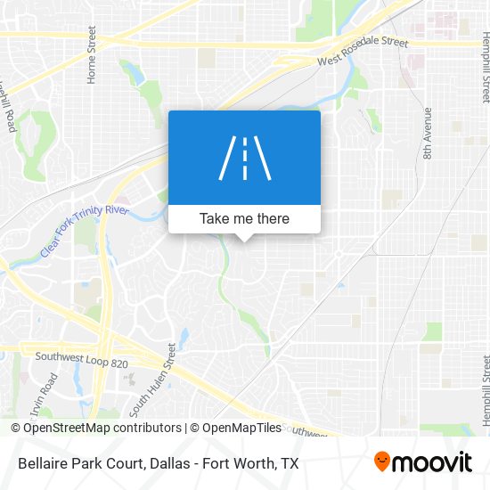 Bellaire Park Court map