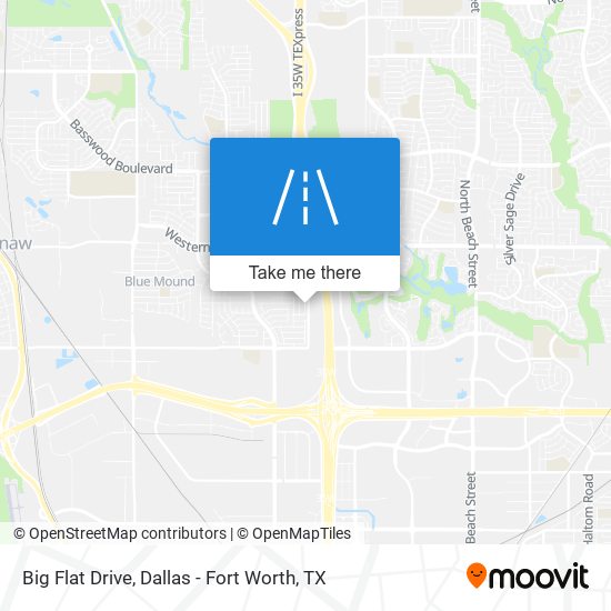 Big Flat Drive map
