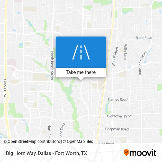 Big Horn Way map