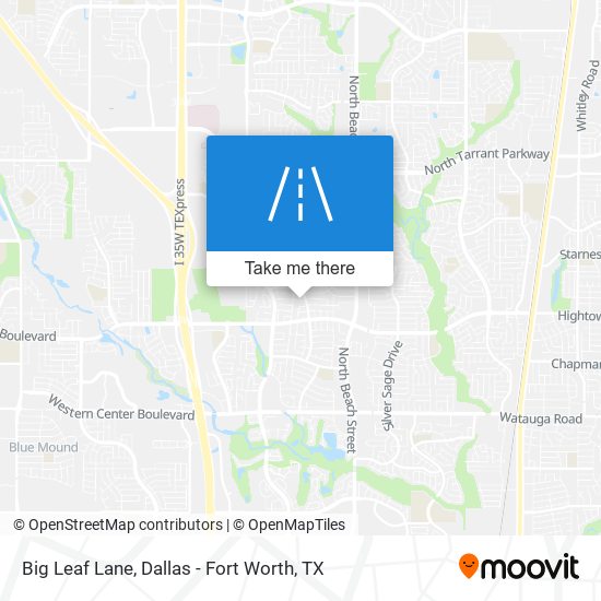 Big Leaf Lane map