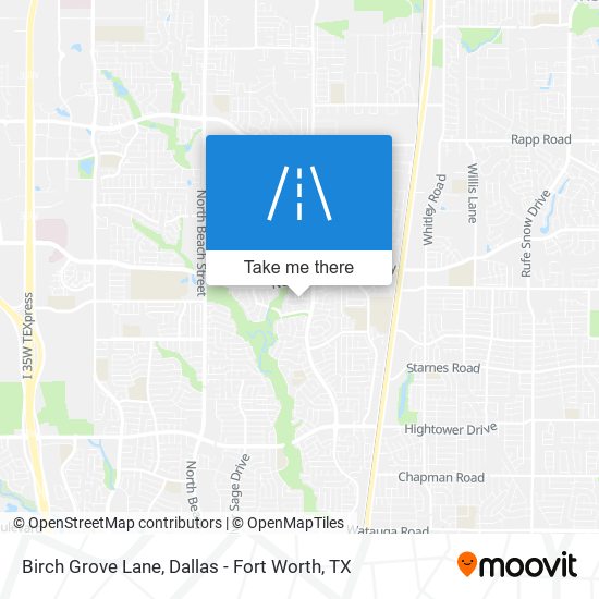 Birch Grove Lane map