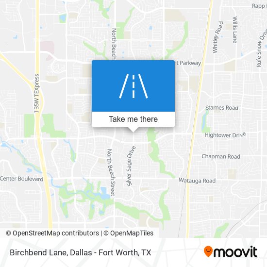 Birchbend Lane map