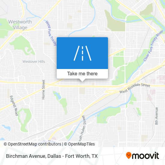 Birchman Avenue map