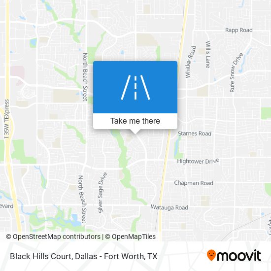 Mapa de Black Hills Court