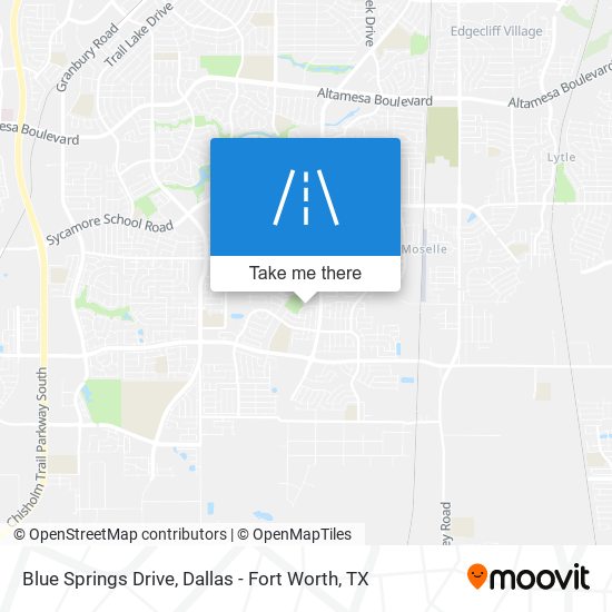 Mapa de Blue Springs Drive