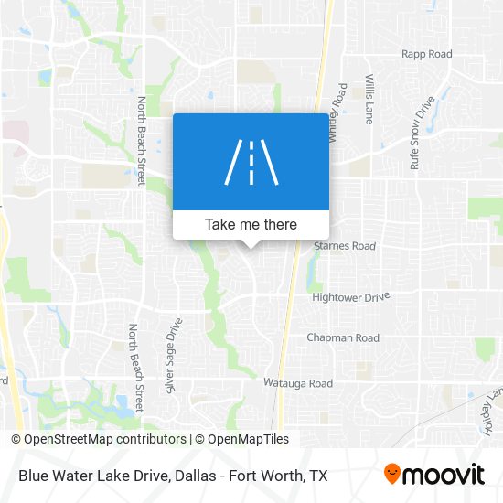 Blue Water Lake Drive map