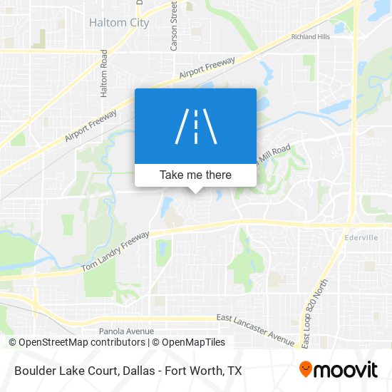Boulder Lake Court map