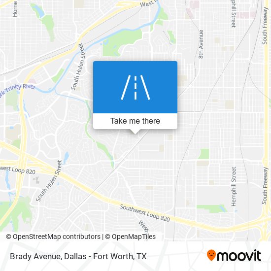 Brady Avenue map