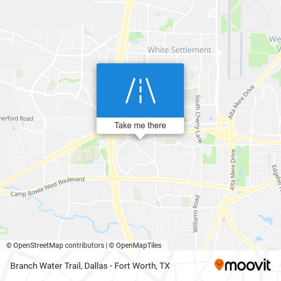 Mapa de Branch Water Trail