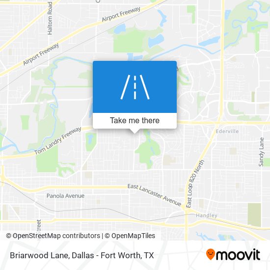 Briarwood Lane map