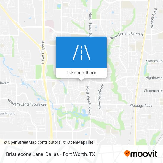 Mapa de Bristlecone Lane