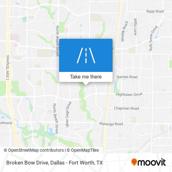 Mapa de Broken Bow Drive