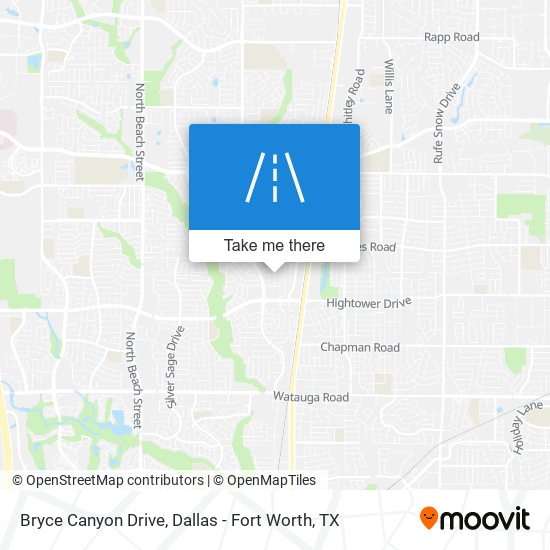 Bryce Canyon Drive map