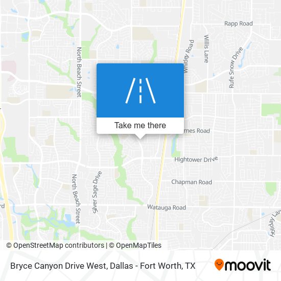 Mapa de Bryce Canyon Drive West