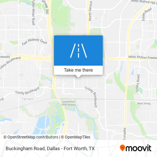 Buckingham Road map