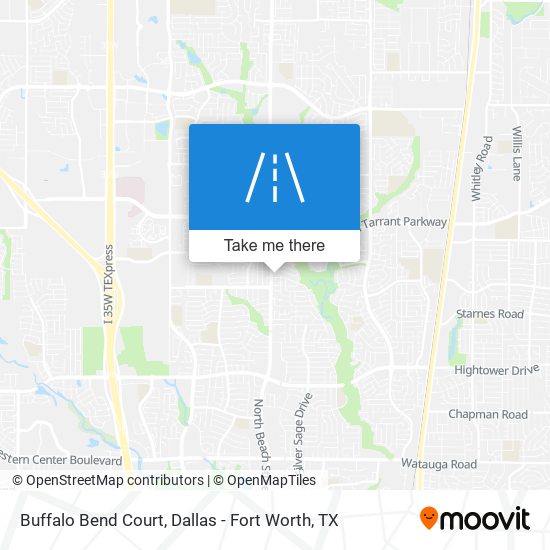Buffalo Bend Court map