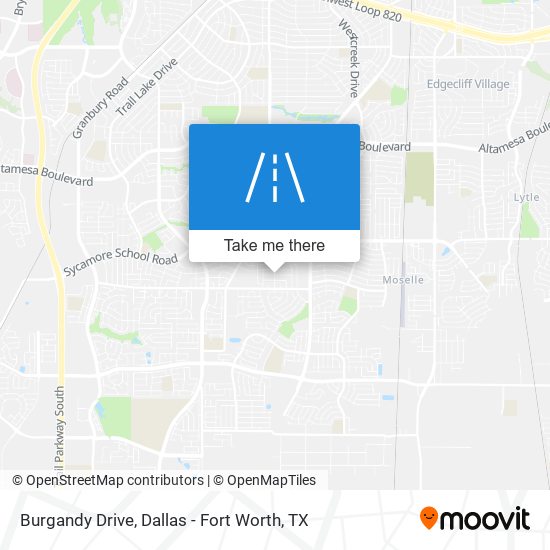 Burgandy Drive map