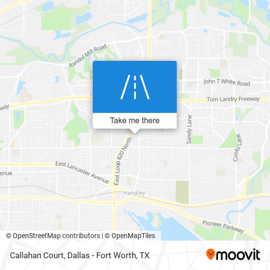 Callahan Court map
