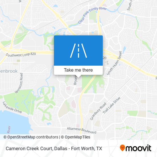 Cameron Creek Court map