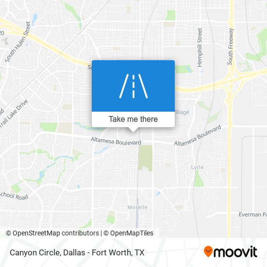 Canyon Circle map