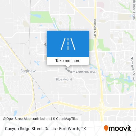 Mapa de Canyon Ridge Street