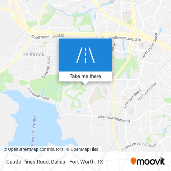 Castle Pines Road map