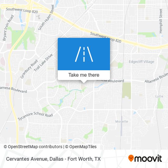 Cervantes Avenue map