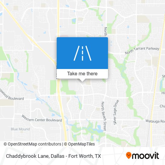 Chaddybrook Lane map