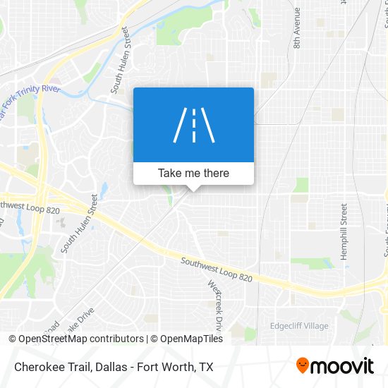 Cherokee Trail map