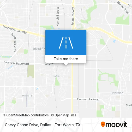 Chevy Chase Drive map