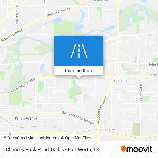 Chimney Rock Road map