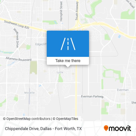 Mapa de Chippendale Drive