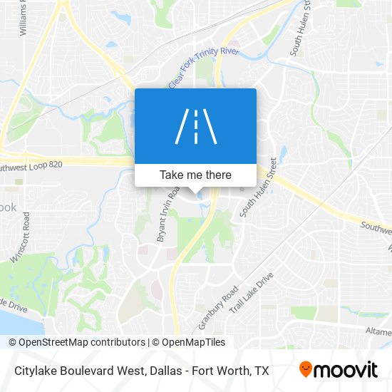 Citylake Boulevard West map