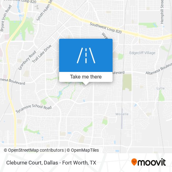 Cleburne Court map