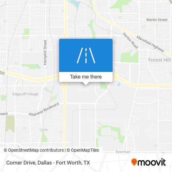 Comer Drive map