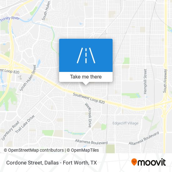 Cordone Street map