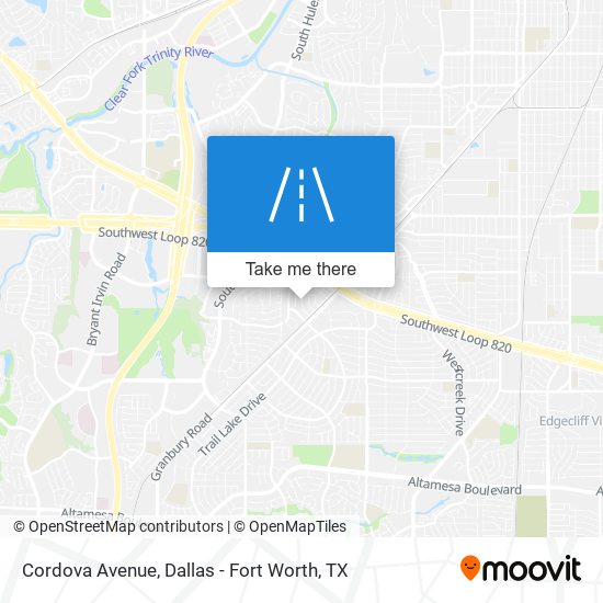 Mapa de Cordova Avenue