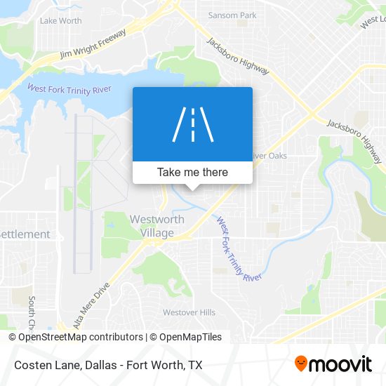 Costen Lane map