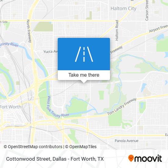 Cottonwood Street map