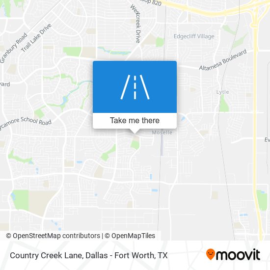 Country Creek Lane map