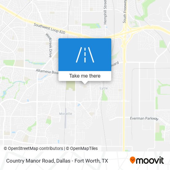 Country Manor Road map