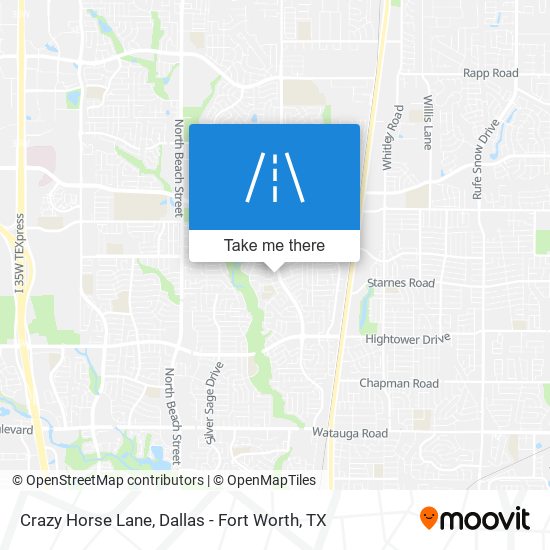 Crazy Horse Lane map