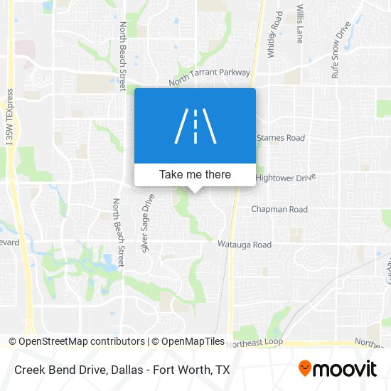 Creek Bend Drive map
