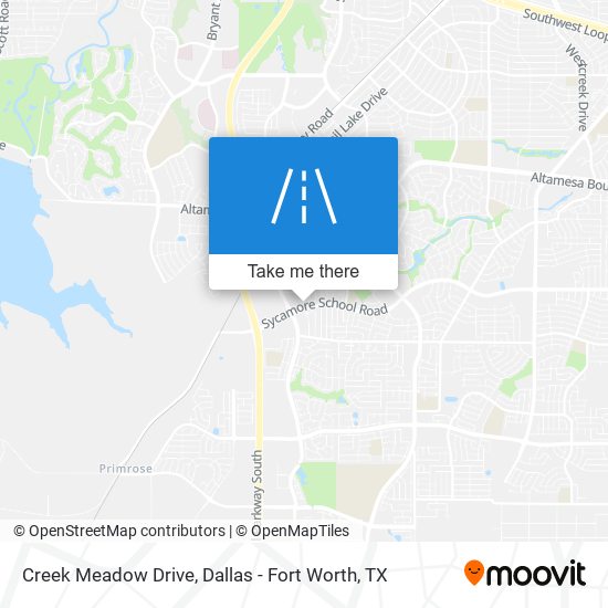 Creek Meadow Drive map