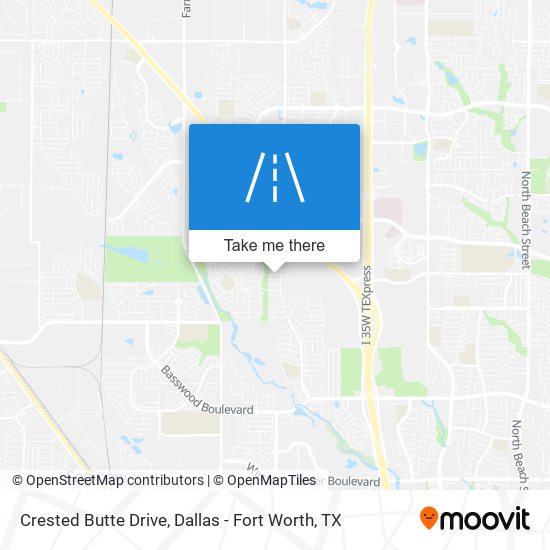Crested Butte Drive map