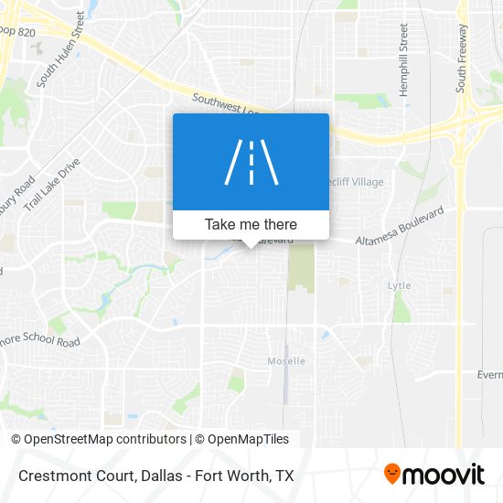 Crestmont Court map