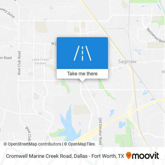 Cromwell Marine Creek Road map